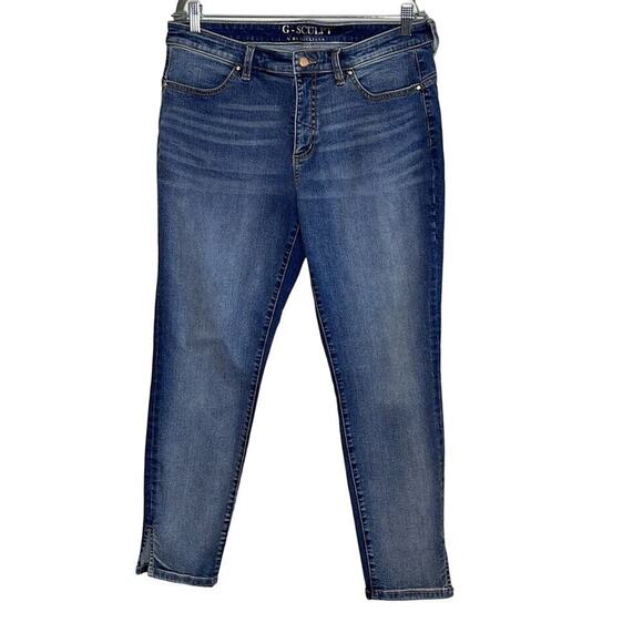 G-SCULPT BY GIULIANA LA‎ 2 TONE WASH DENIM SIZE 16 - Picture 1 of 7
